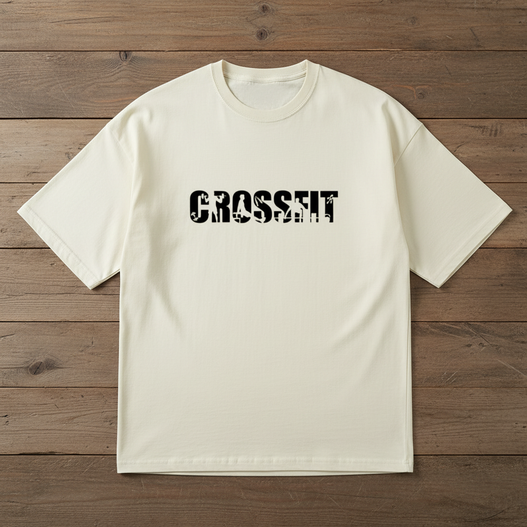 Cream Crossfit Tee